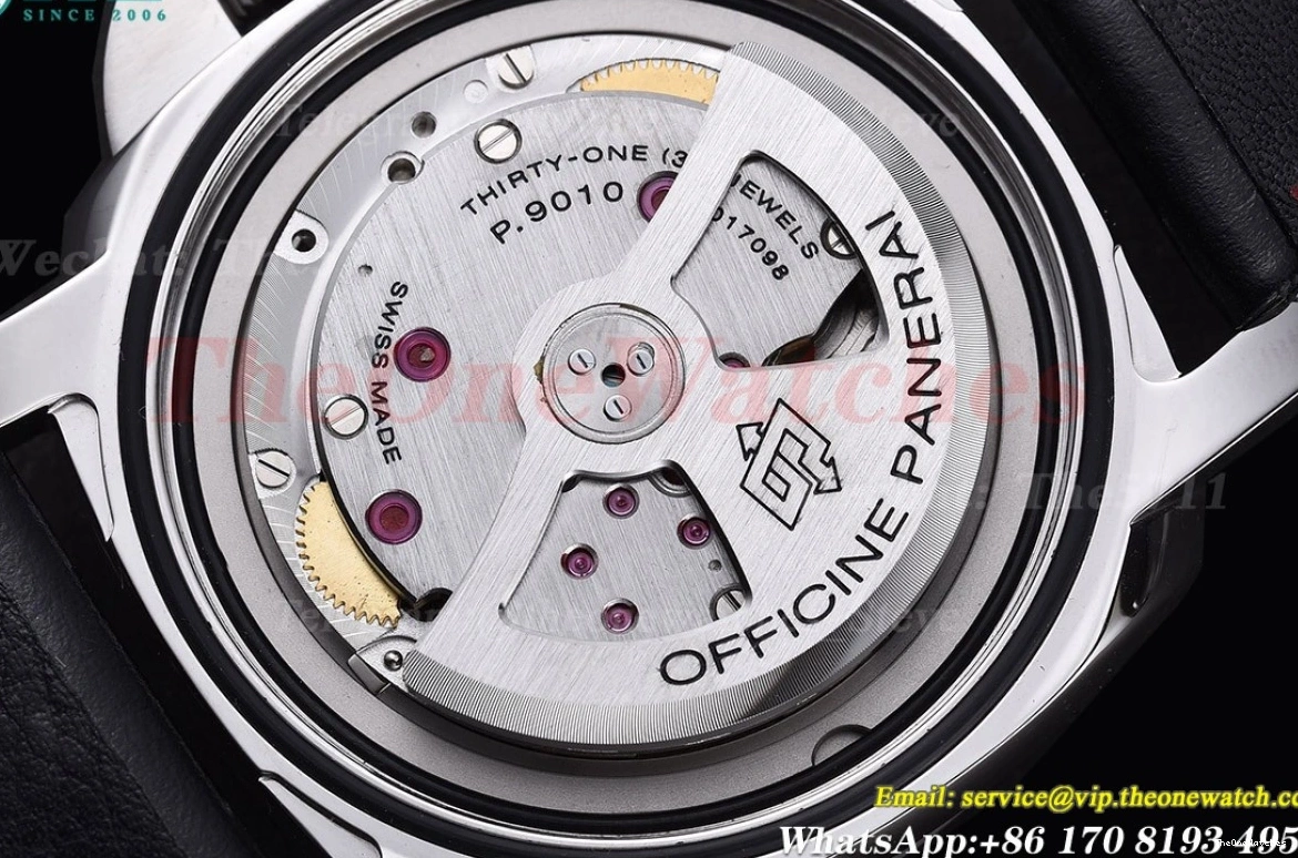 44mm Black SS Luminor LE TTF Marina P9010 PAM732 Dial 0512